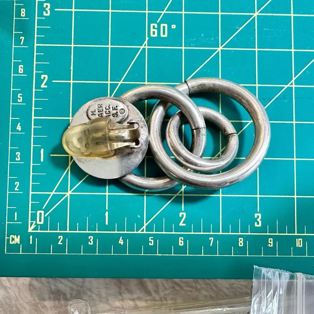 Silver hoop clip on earrings